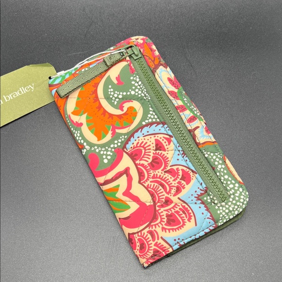 Vera Bradley Colorful Leaf me Not Paisley Wallet NEW - Picture 4 of 6